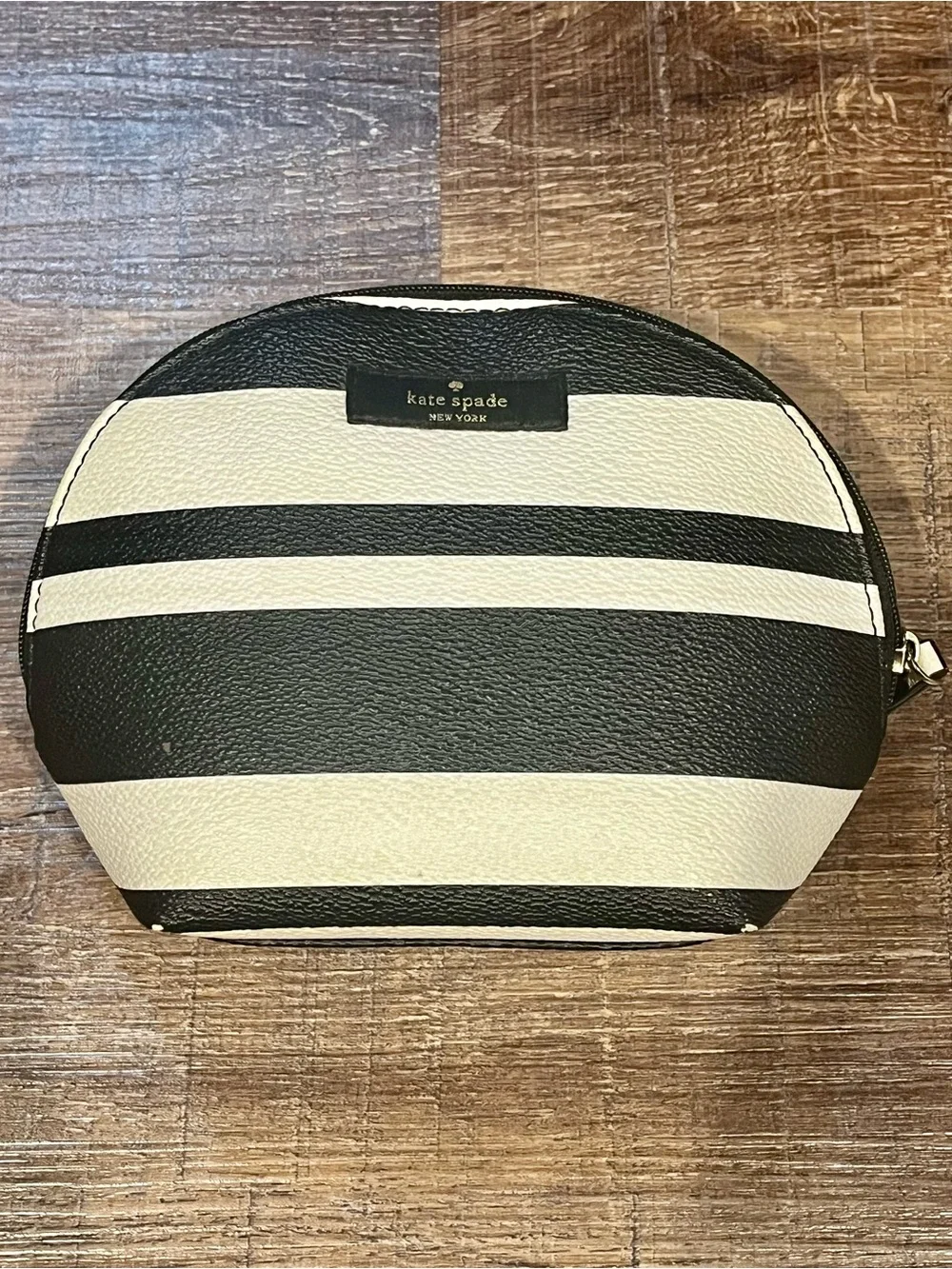 Kate Spade Striped Leather Pouch